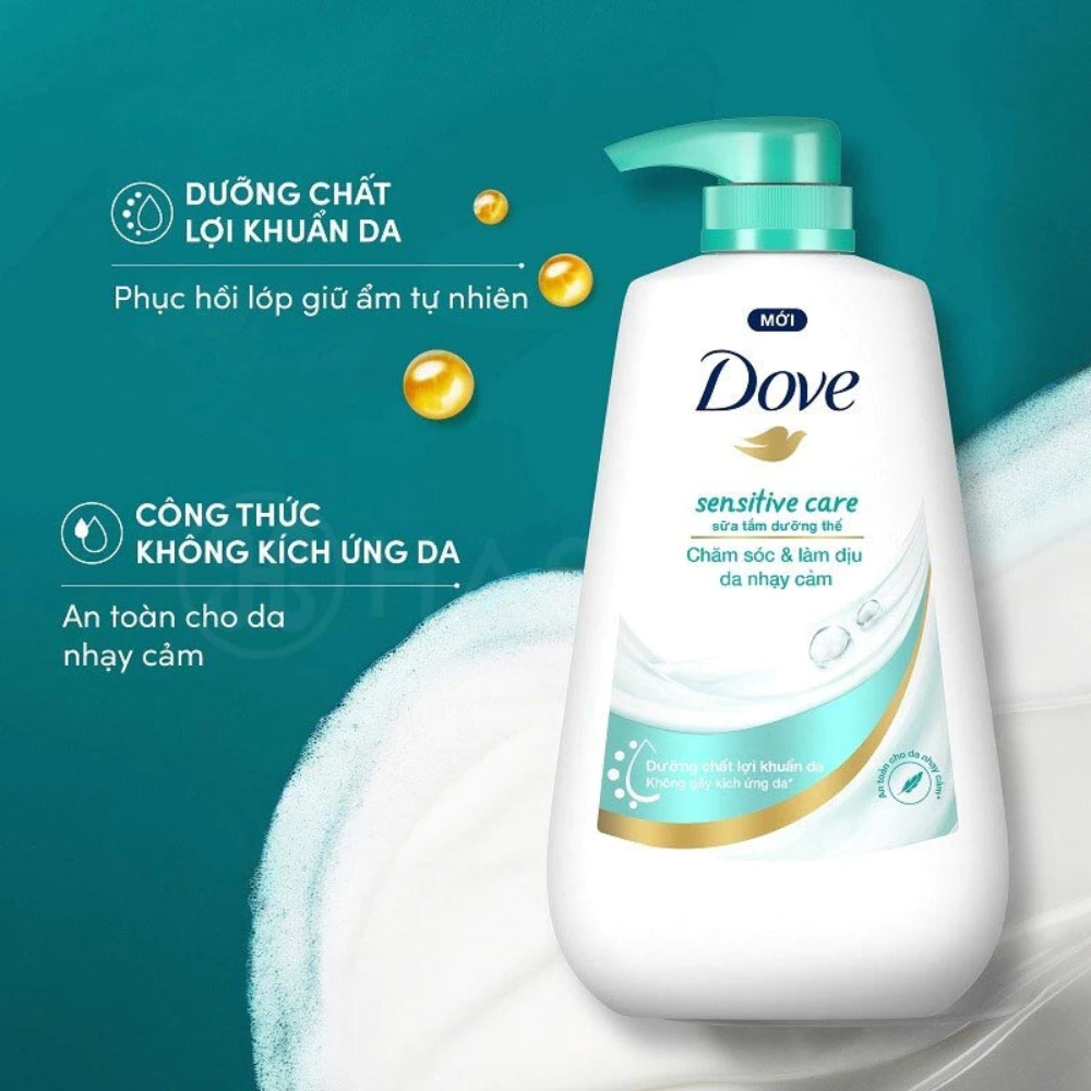 Sữa tắm dưỡng thể Dove dưỡng ẩm chuyên sâu 500g
