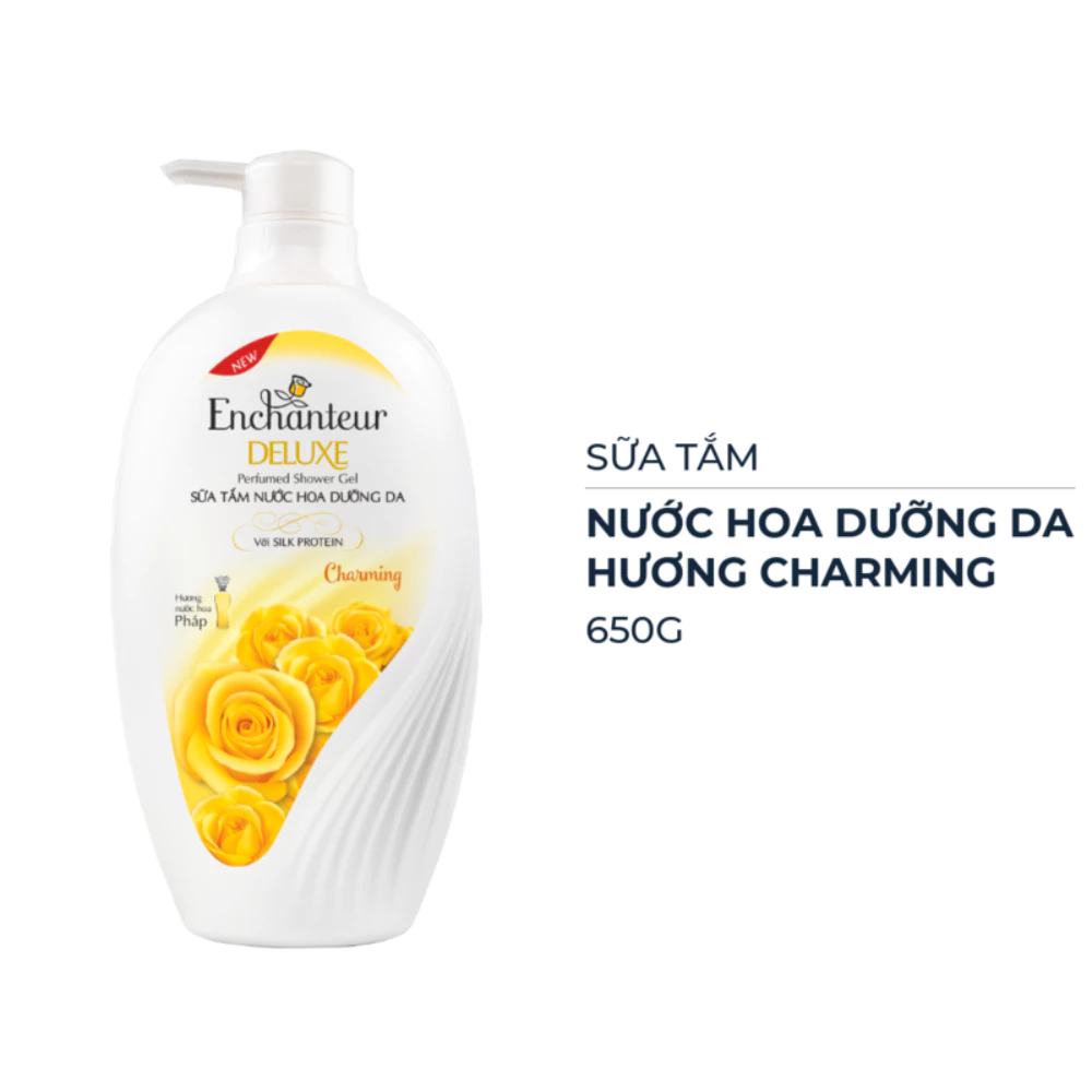 Sữa tắm Enchanteur nước hoa dưỡng da Charming 650g