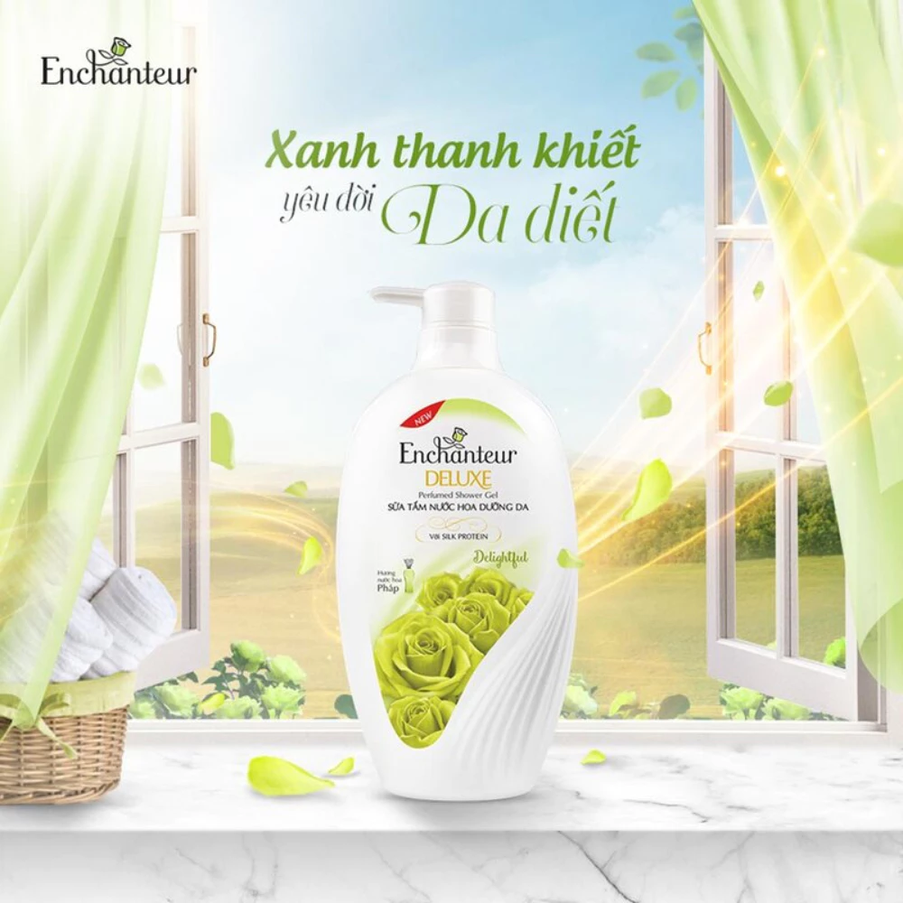 Sữa tắm Enchanteur nước hoa dưỡng da Delightful 650g