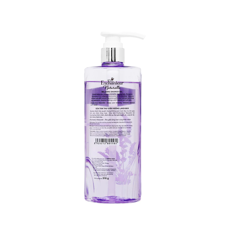 Sữa tắm Enchanteur nước hoa dưỡng da thiên nhiên Lavender 510g