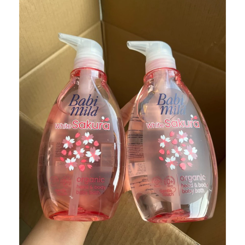 Sữa tắm & gội 2in1 cho bé Babi Mild đa dạng mùi hương 380ml/850ml (mọi độ tuổi)