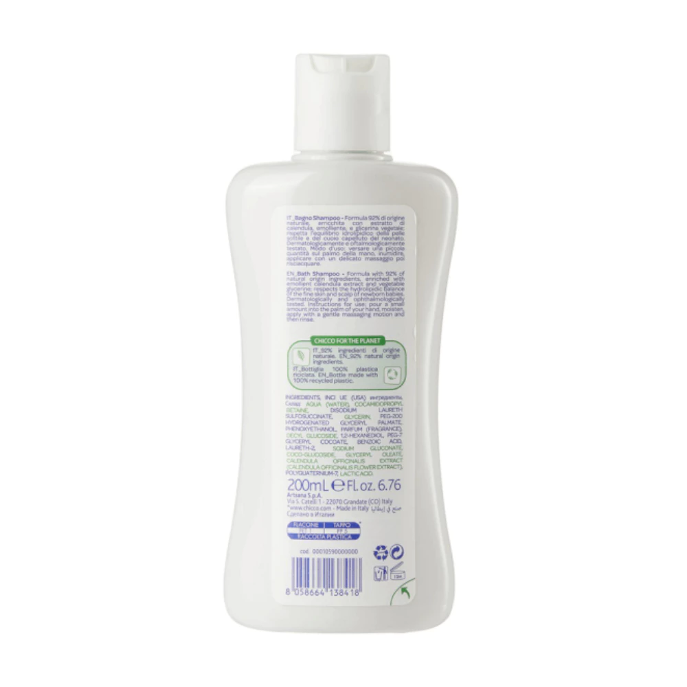 Sữa tắm gội chiết xuất hoa cúc 0M+ Chicco 200ml