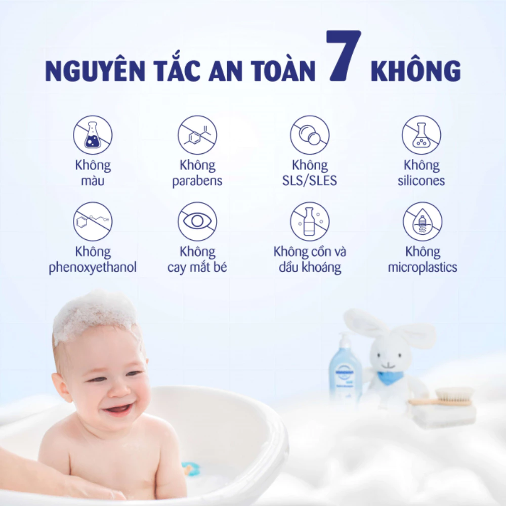 Sữa tắm gội Sanosan cho da khô và nhạy cảm 50ml
