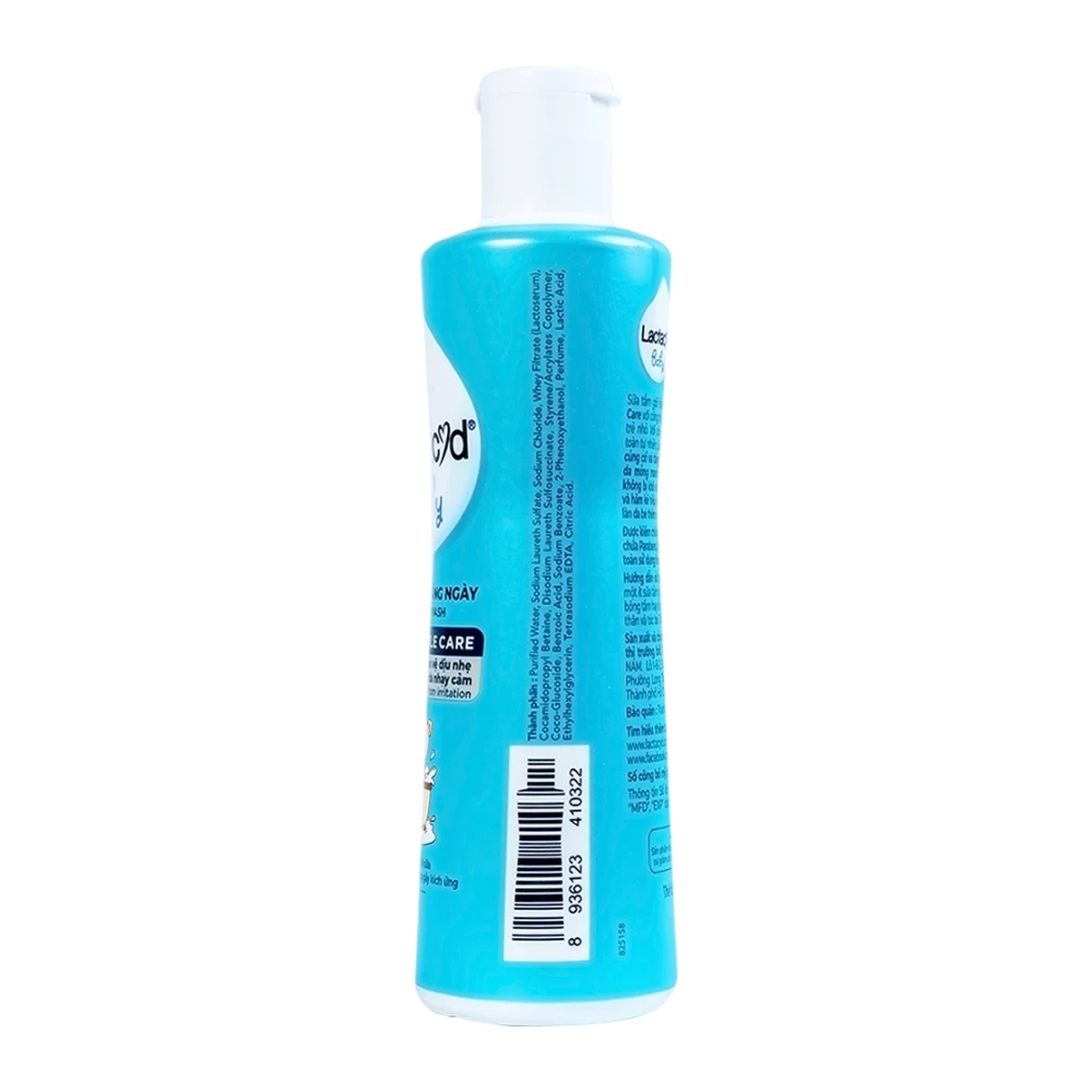Sữa tắm gội trẻ em Lactacyd Bb giúp giảm rôm sảy và hãm kẻ 250ml