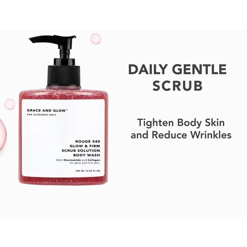 Sữa Tắm Grace And Glow Rouge 540 Tẩy Da Chết 400ml