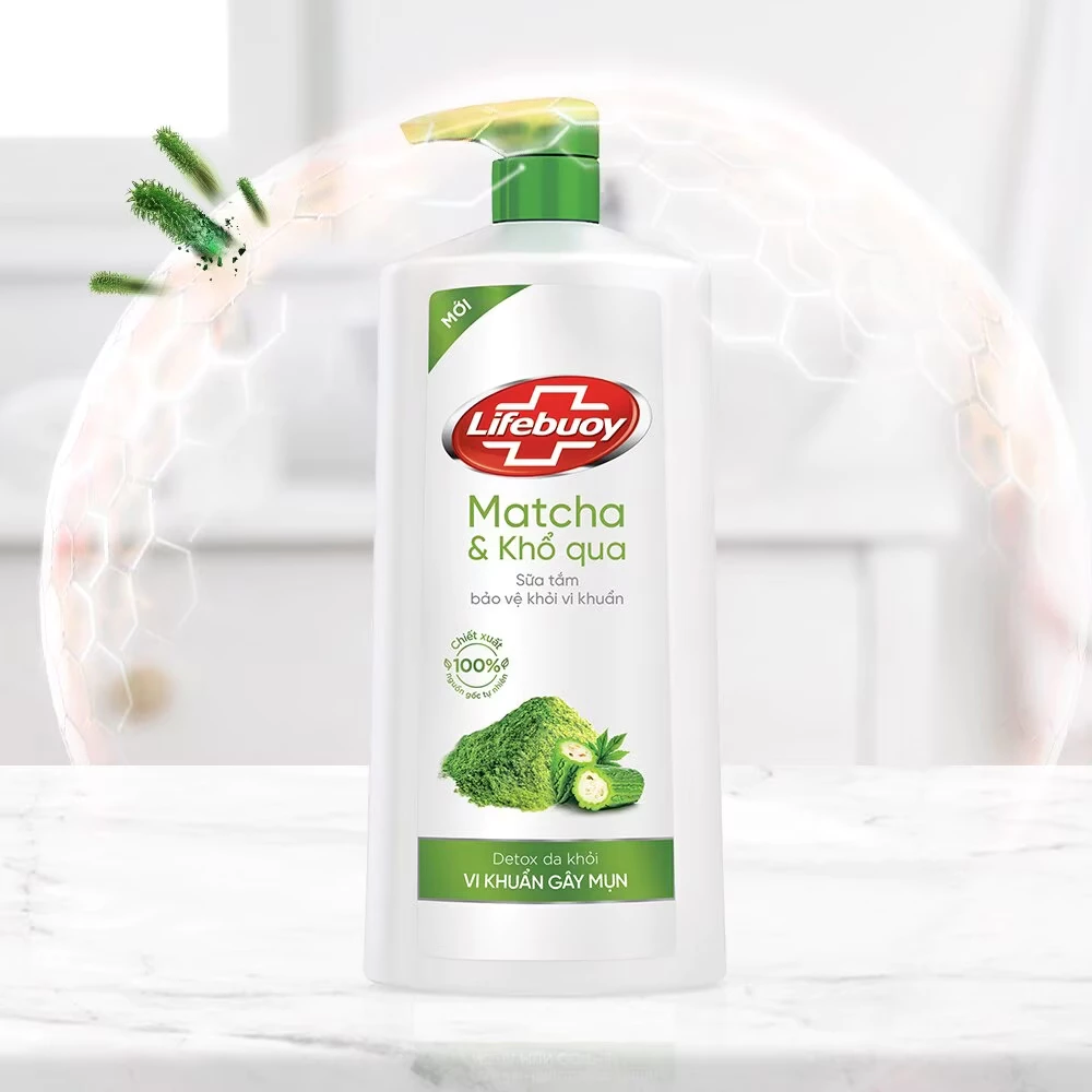 Sữa tắm Lifebuoy Detox Matcha & khổ qua 800g
