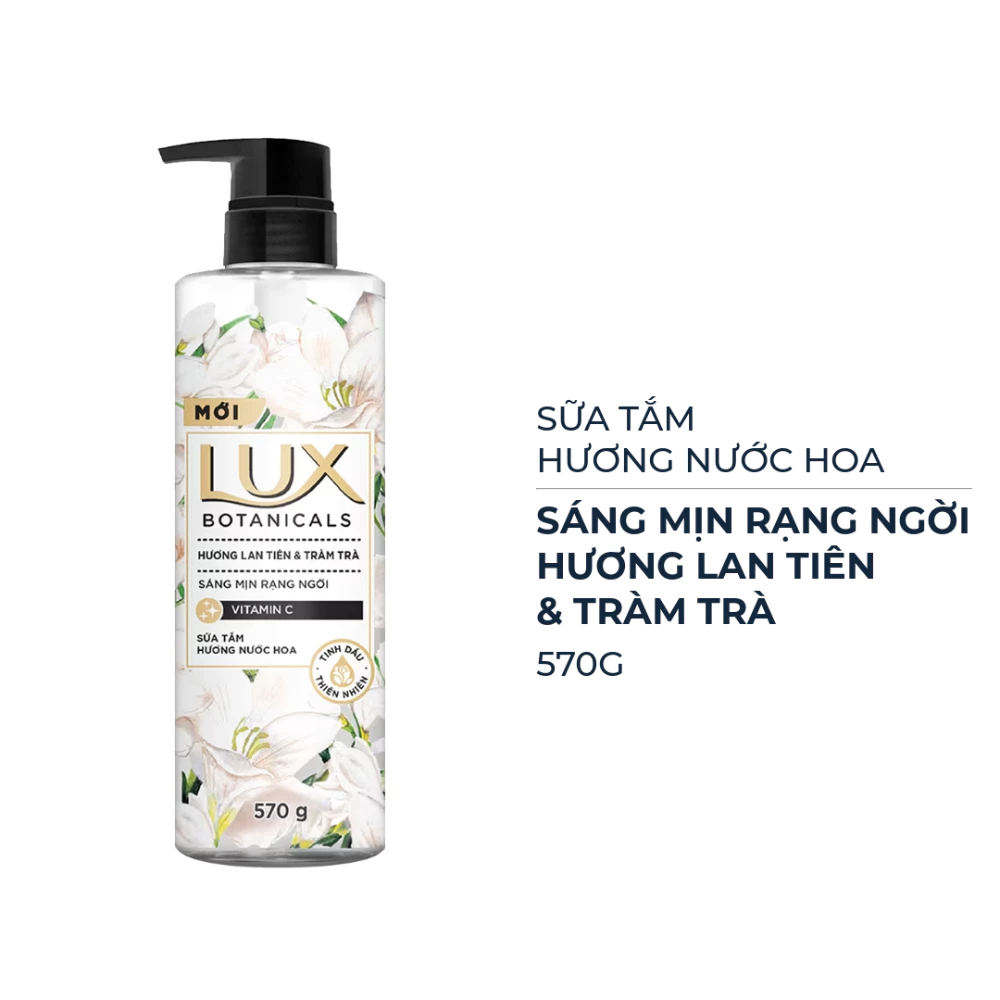 Sữa tắm Lux Botanicals hương lan tiên và tràm trà 570g
