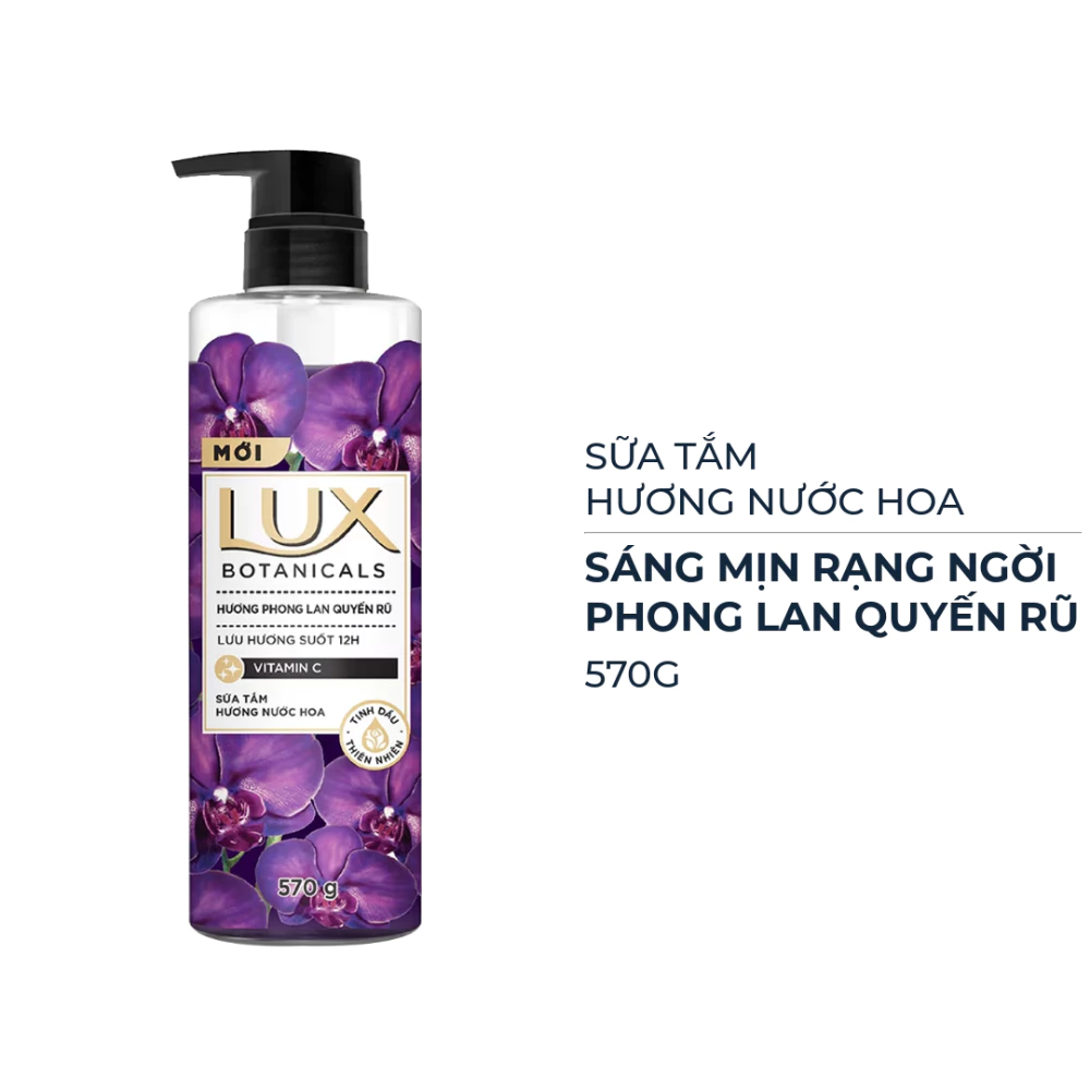 Sữa tắm Lux Botanicals hương phong lan quyến rũ 570g