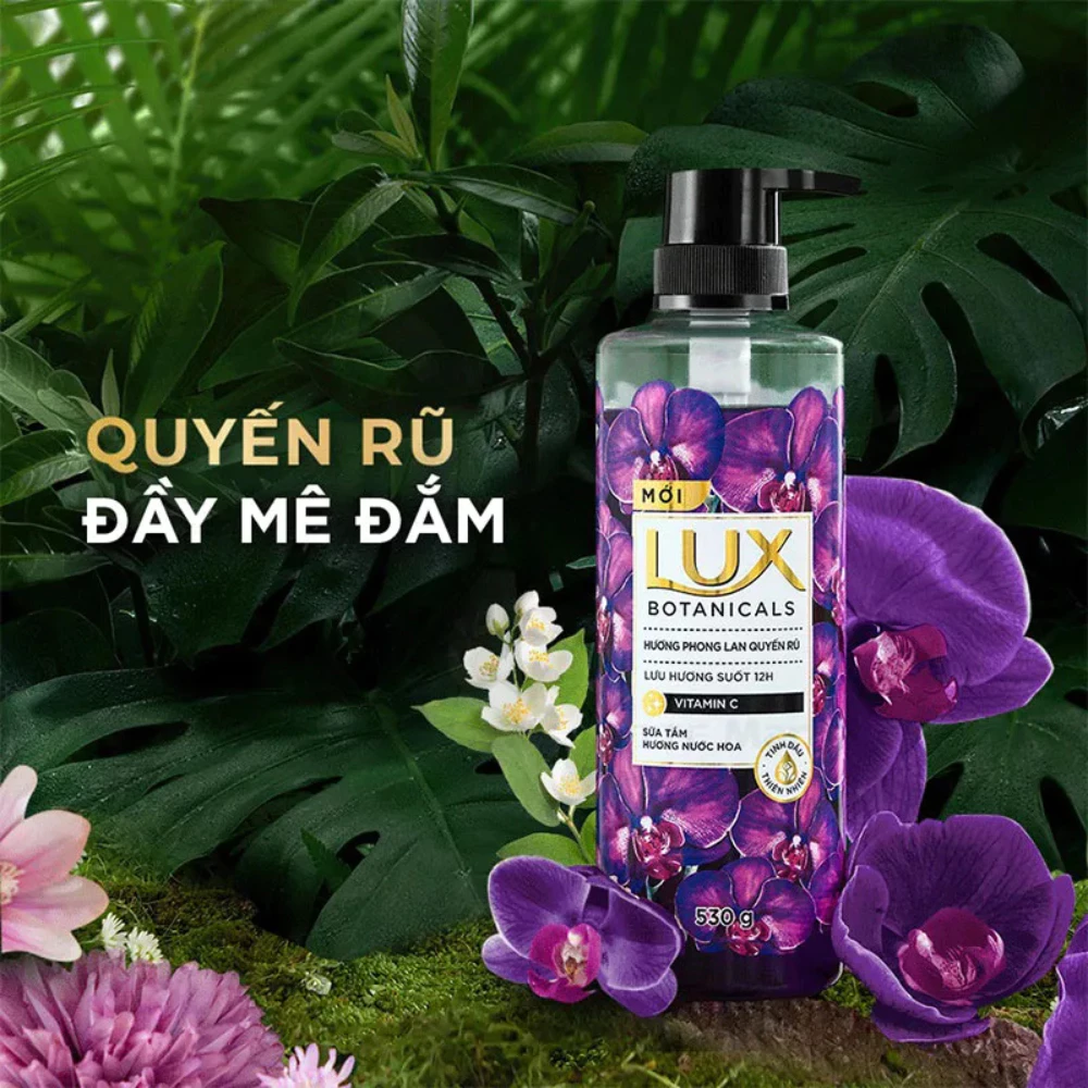 Sữa tắm Lux Botanicals hương phong lan quyến rũ 570g