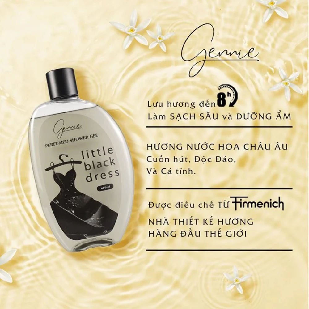 Sữa tắm nước hoa nữ Gennie cuốn hút và ấn tượng 450ml