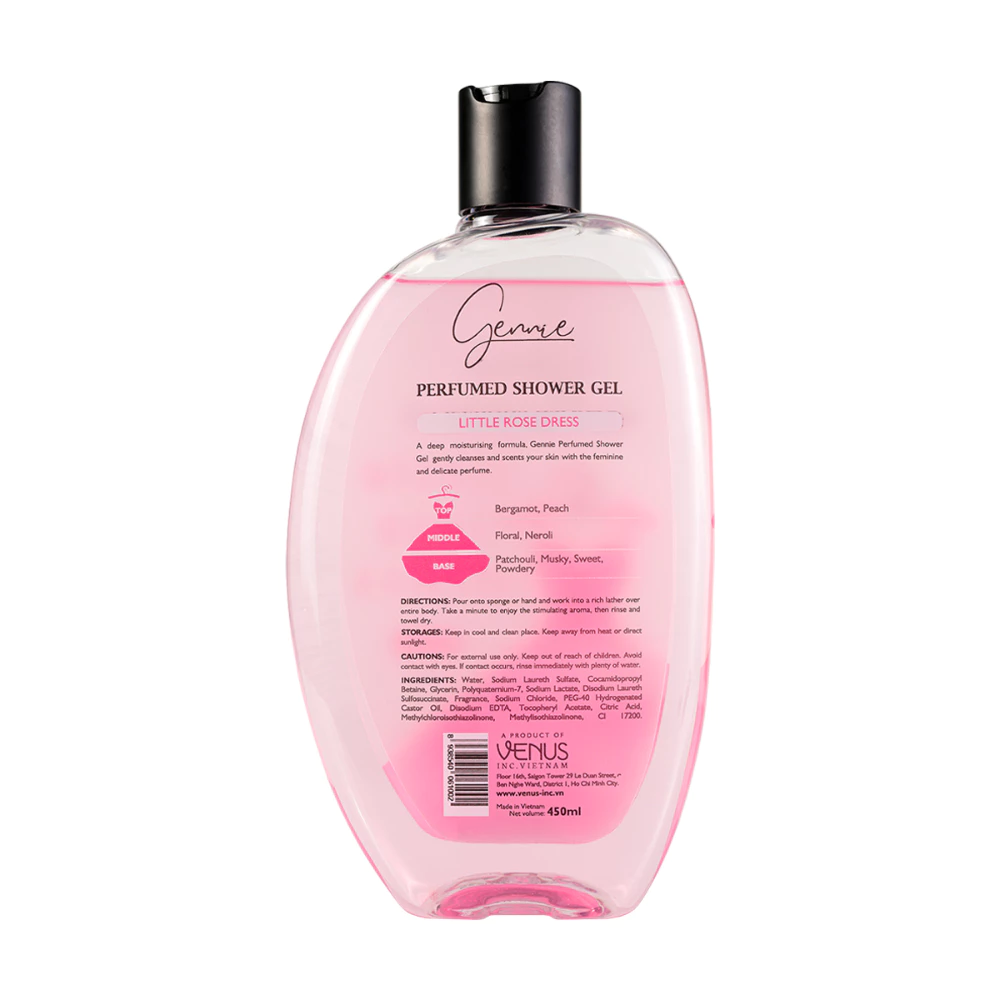 Sữa tắm nước hoa nữ Gennie kiêu kỳ và dịu dàng 450ml