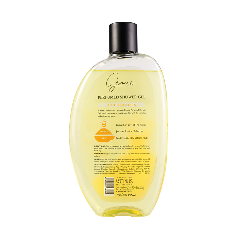 Sữa tắm nước hoa nữ Gennie tươi trẻ và phóng khoáng 450ml