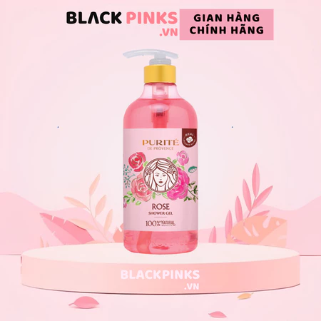 Sữa tắm Purité dưỡng da mềm mịn hương Hoa Hồng 500ml/850ml/1100ml