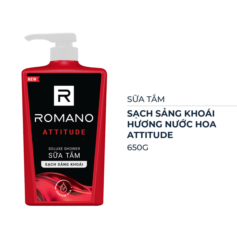 Sữa tắm Romano hương nước hoa Attitude 650g