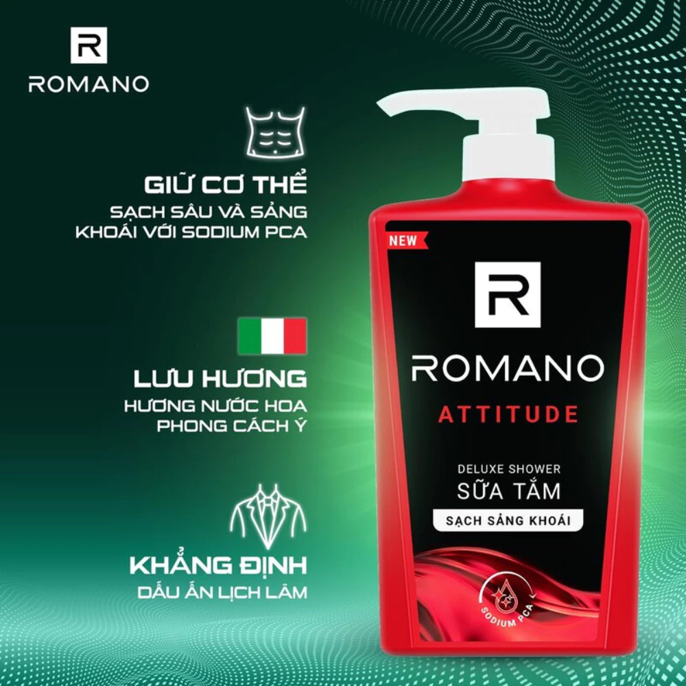 Sữa tắm Romano hương nước hoa Attitude 650g