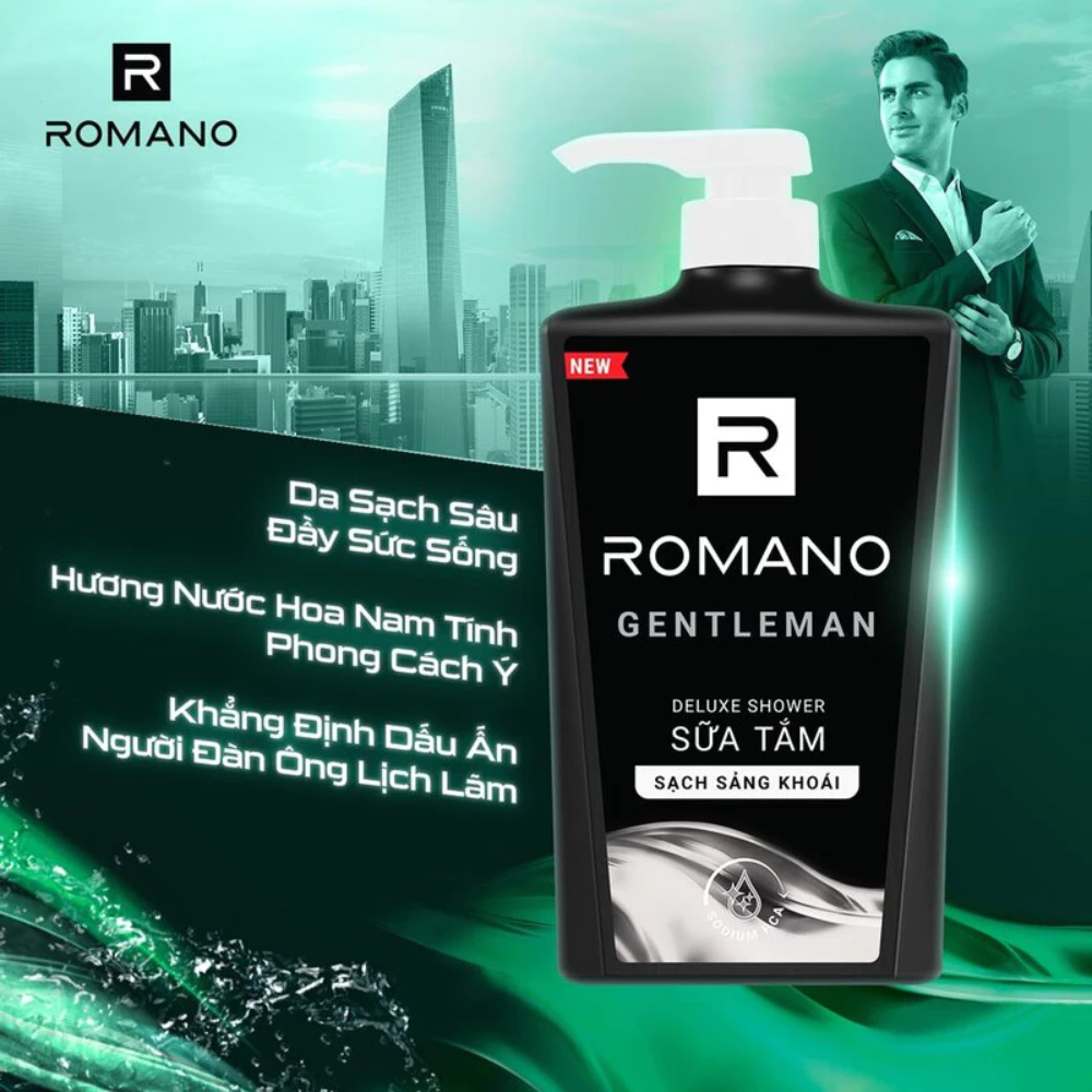 Sữa tắm Romano hương nước hoa Gentleman 650g