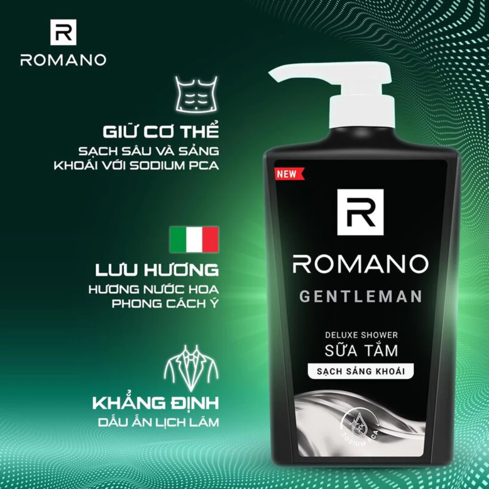 Sữa tắm Romano hương nước hoa Gentleman 650g