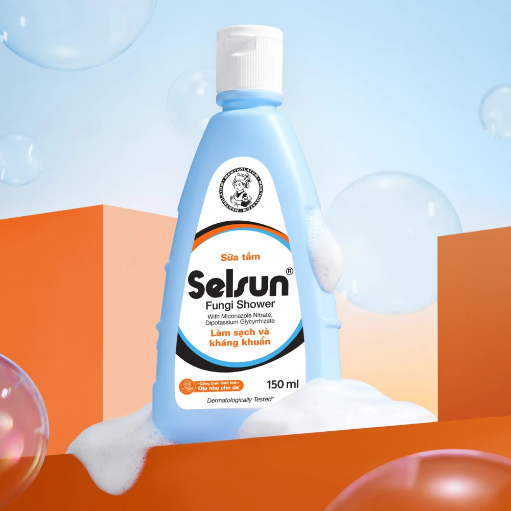 Sữa tắm Selsun làm sạch và kháng khuẩn 150ml