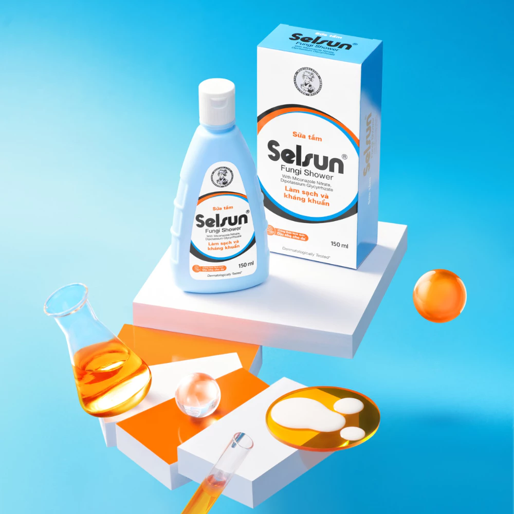 Sữa tắm Selsun làm sạch và kháng khuẩn 150ml