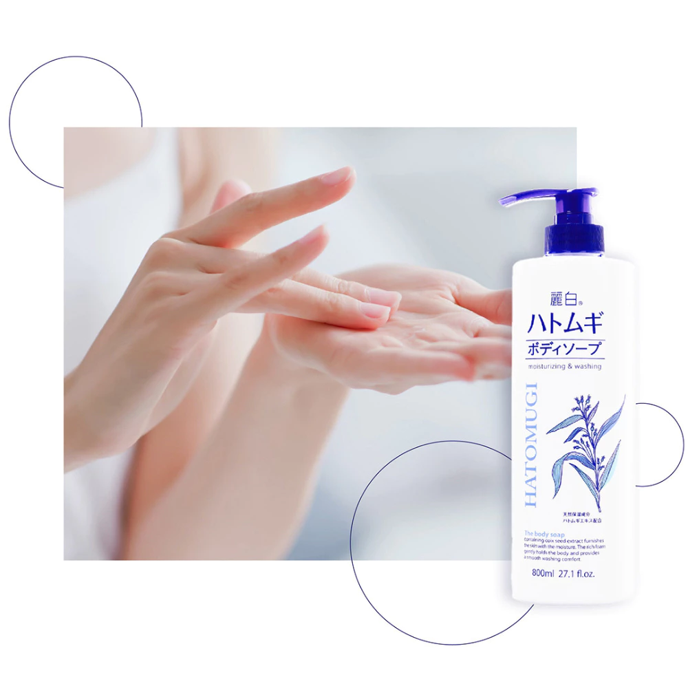 Sữa tắm SHC Hatomugi cấp ẩm & dưỡng da sáng mịn 800ml