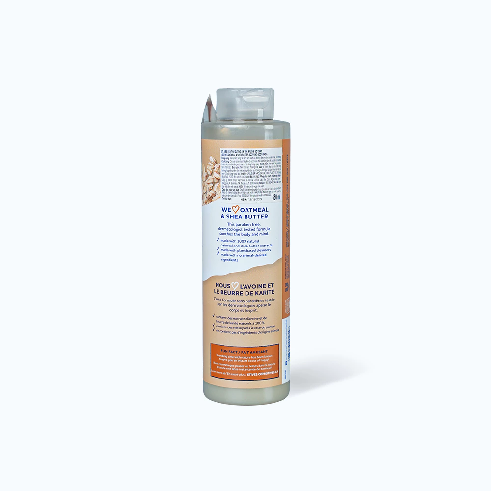 Sữa tắm St.Ives dưỡng ẩm da yến mạch và bơ hạt mỡ 473ml/650ml