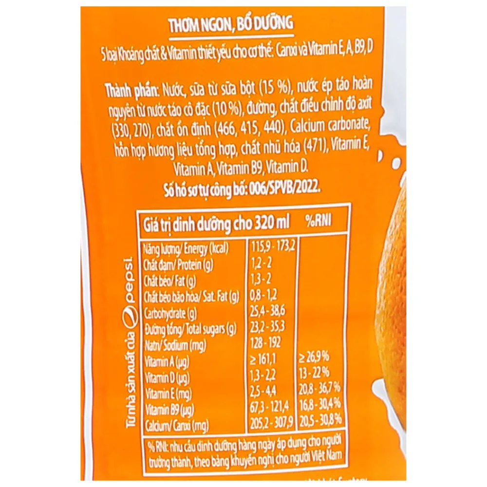 Sữa trái cây Juicy Milk cam 320ml