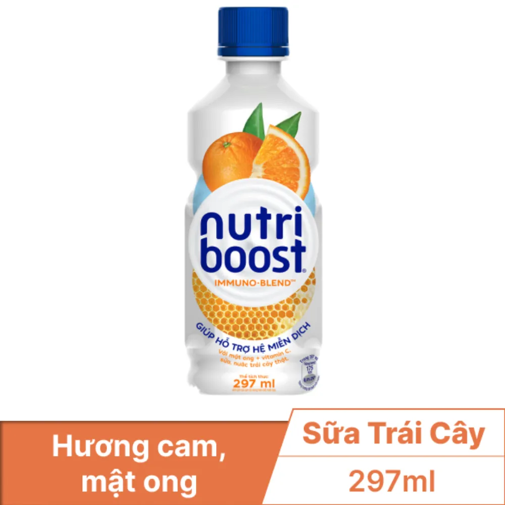 Sữa trái cây Nutriboost cam mật ong 297ml