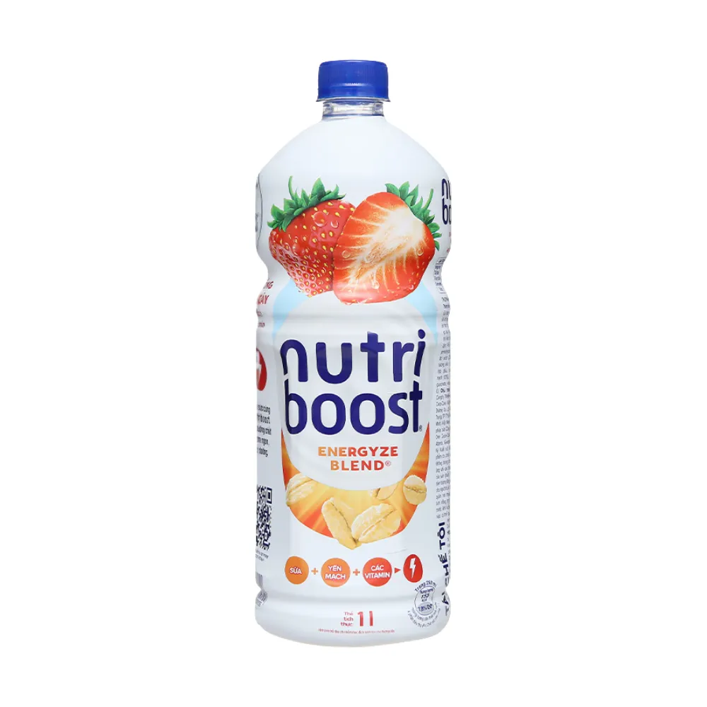 Sữa trái cây Nutriboost dâu và yến mạch 1L