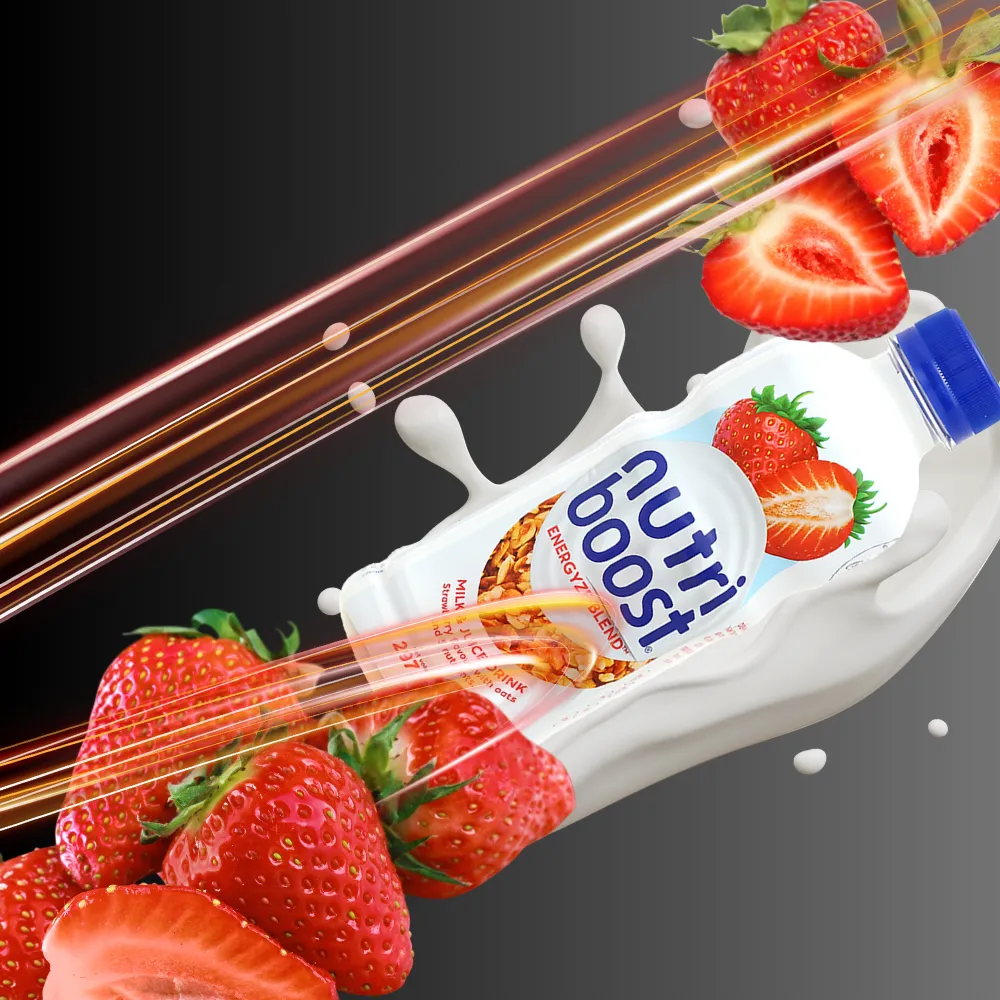 Sữa trái cây Nutriboost dâu yến mạch 297ml