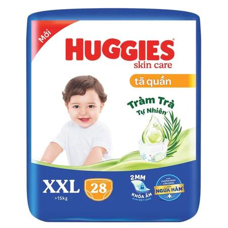 Tã dán/quần Huggies Skincare size L68/M42/M76/L38/XL32/XXL28/XXXL22/L68/XL60/XXL54 cho bé từ 6 - 19kg