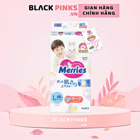 Tã dán/quần Merries nhập khẩu Nhật Bản size NB76/S70/M56/L48/XL40/M52/L44/XL38/XXL26 cho bé từ dưới 5kg - 28kg