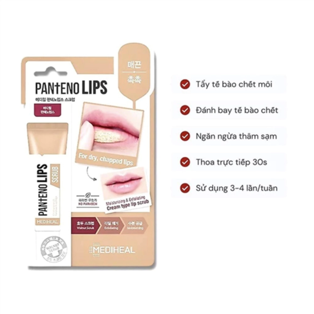 Tẩy da chết cho môi Mediheal 10ml