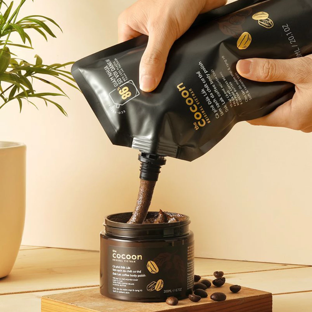 Tẩy da chết toàn thân Cocoon cà phê Đắk Lắk 200ml /600ml