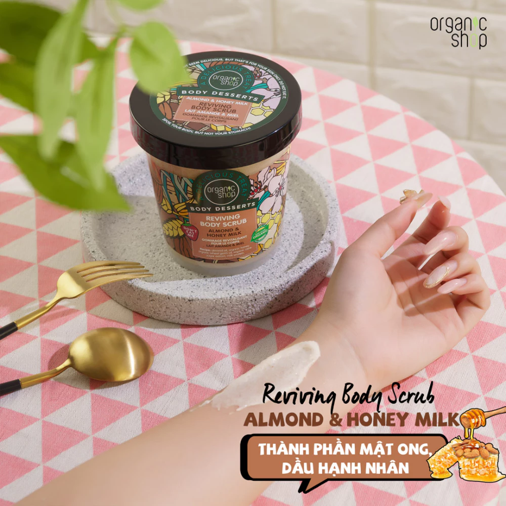 Tẩy tế bào chết toàn thân Organic Shop 450ml