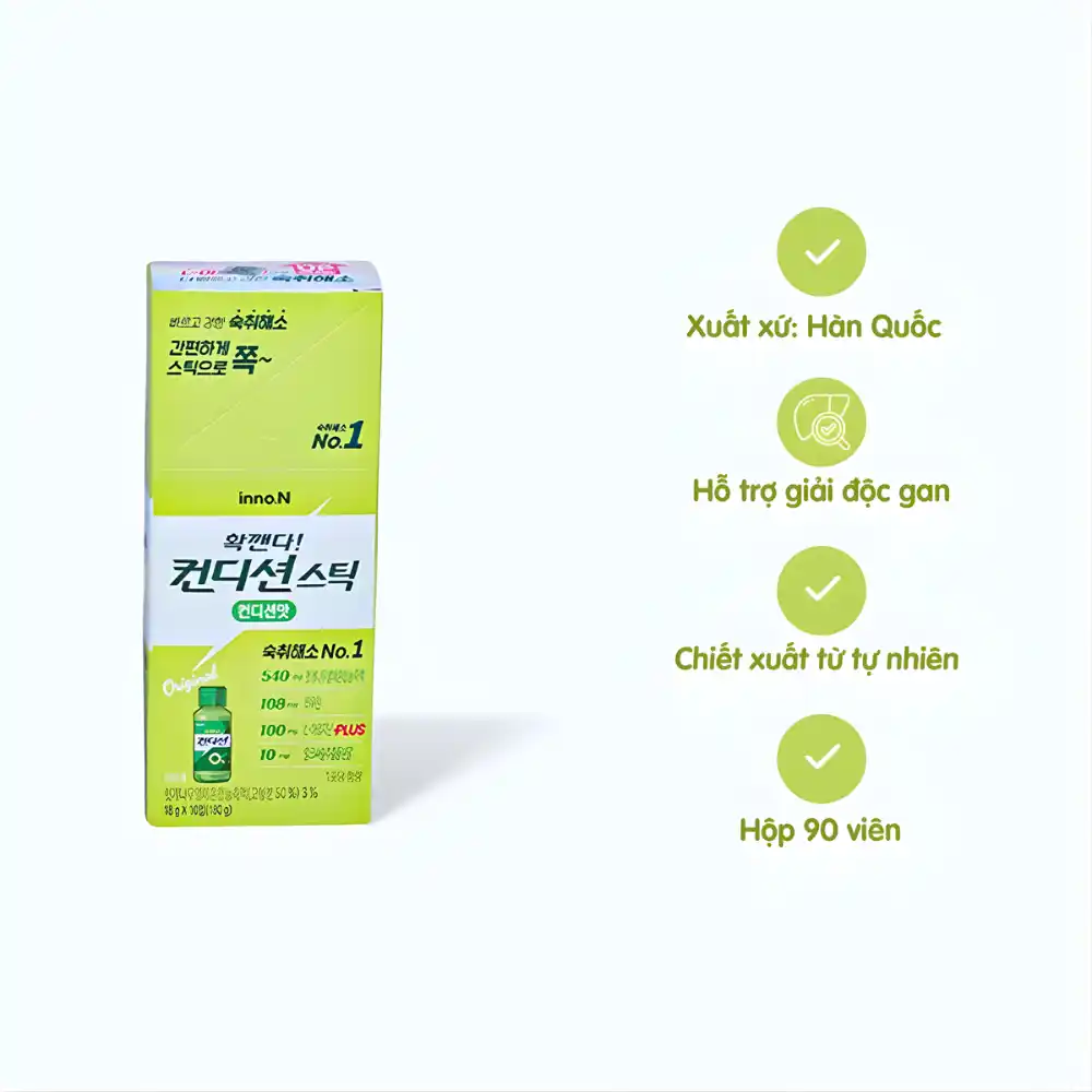 Thạch khúng khéng Condition Stick vị tự nhiên (Hộp 10 gói 18g)