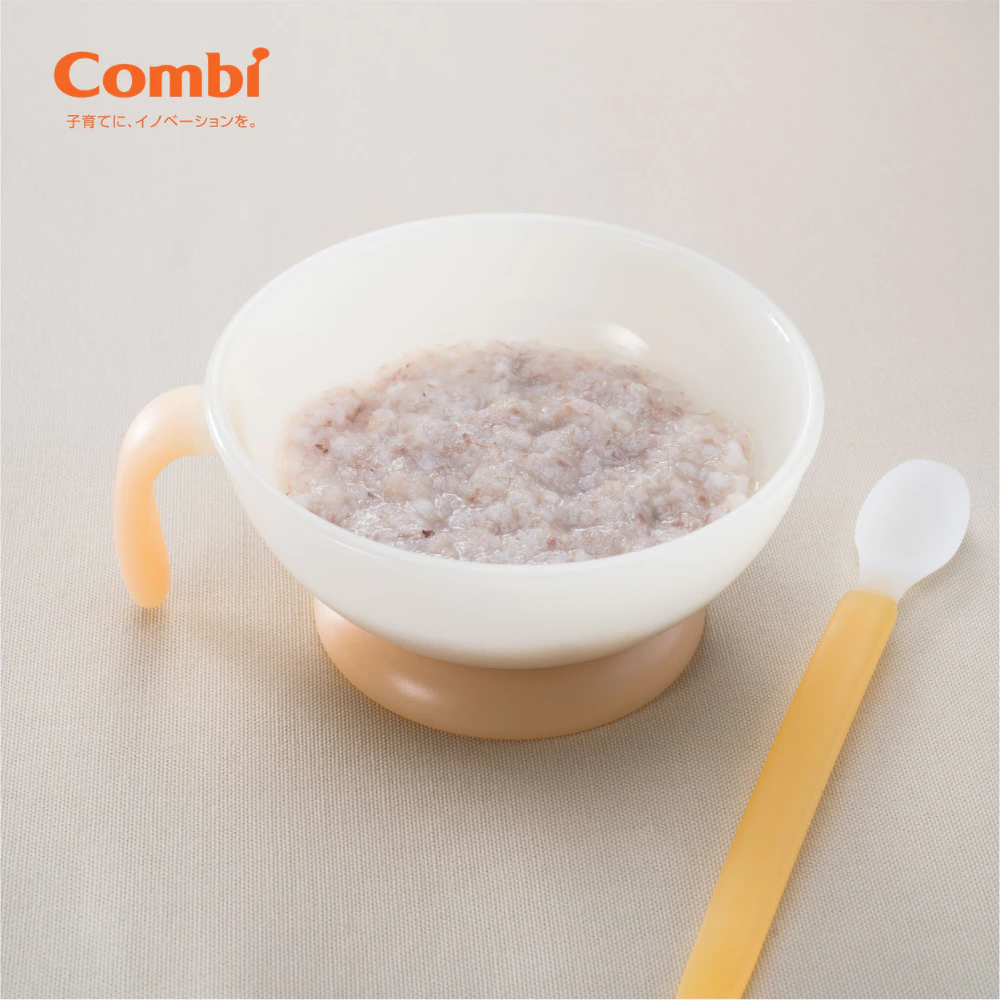 Thìa ăn cao cấp Combi kèm hộp màu cam - 81008/màu xanh - 81238
