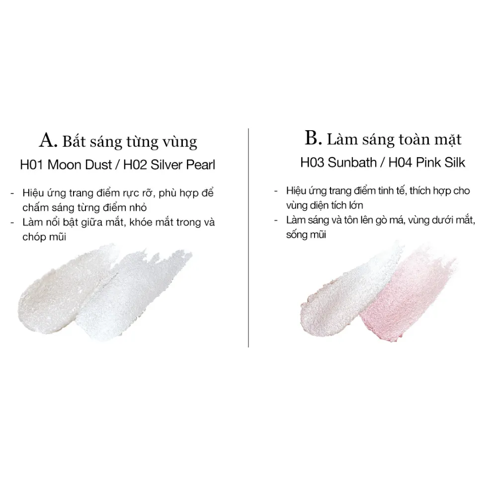 Thỏi phấn bắt sáng dạng gel Joocyee 2g (nhiều màu)