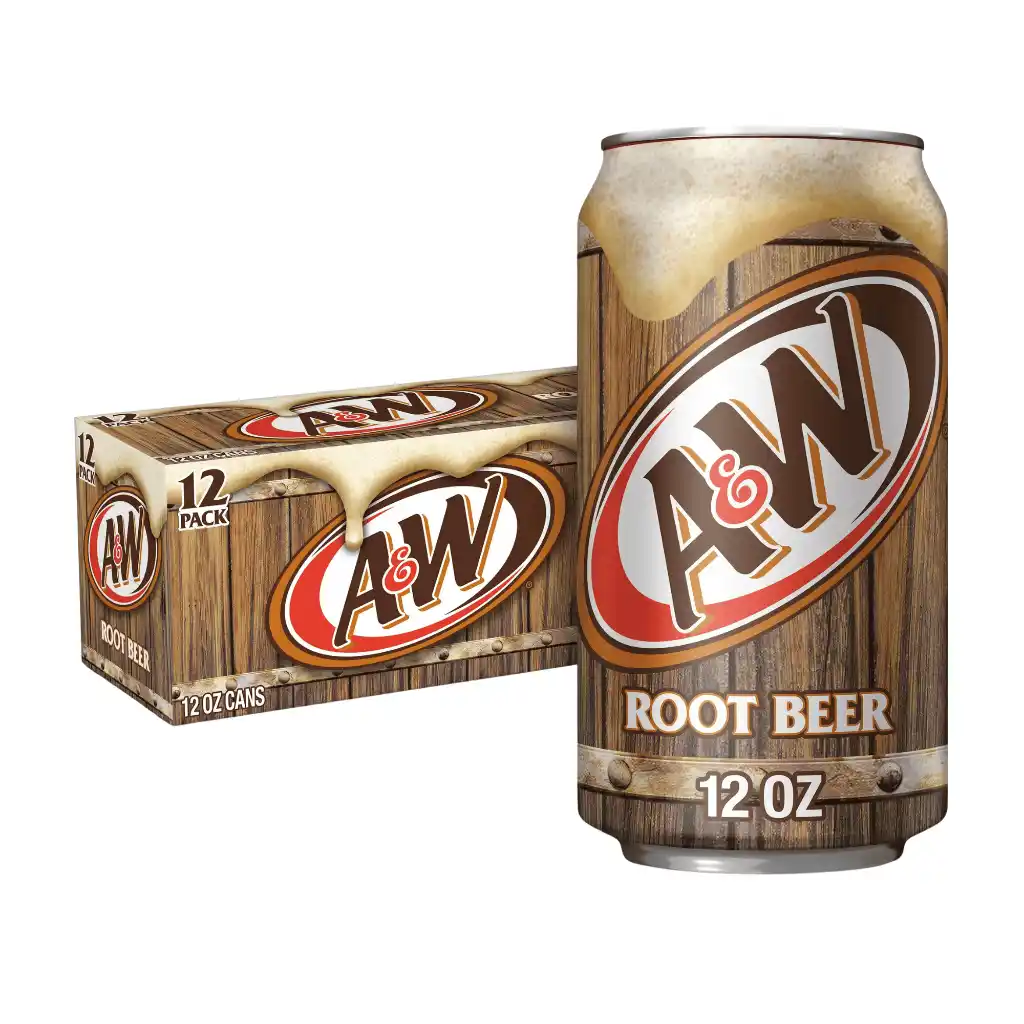 Thùng 12 lon xá xị A&W Root Beer Mỹ 355ml