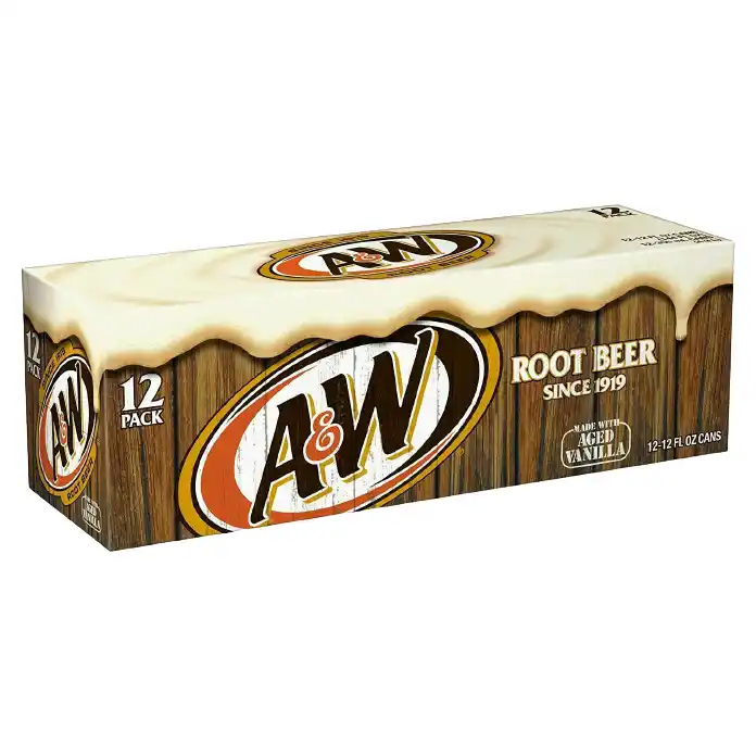 Thùng 12 lon xá xị A&W Root Beer Mỹ 355ml