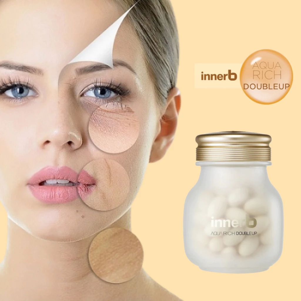 Thực phẩm bảo vệ sức khỏe InnerB Aqua Rich DoubleUp 56 Viên