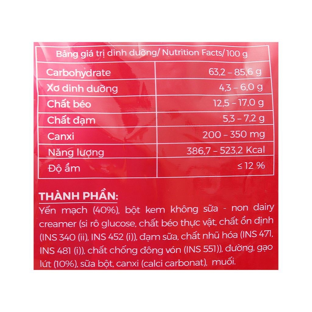 Thực phẩm bổ sung yến mạch gạo lứt Yumfood gói 210g
