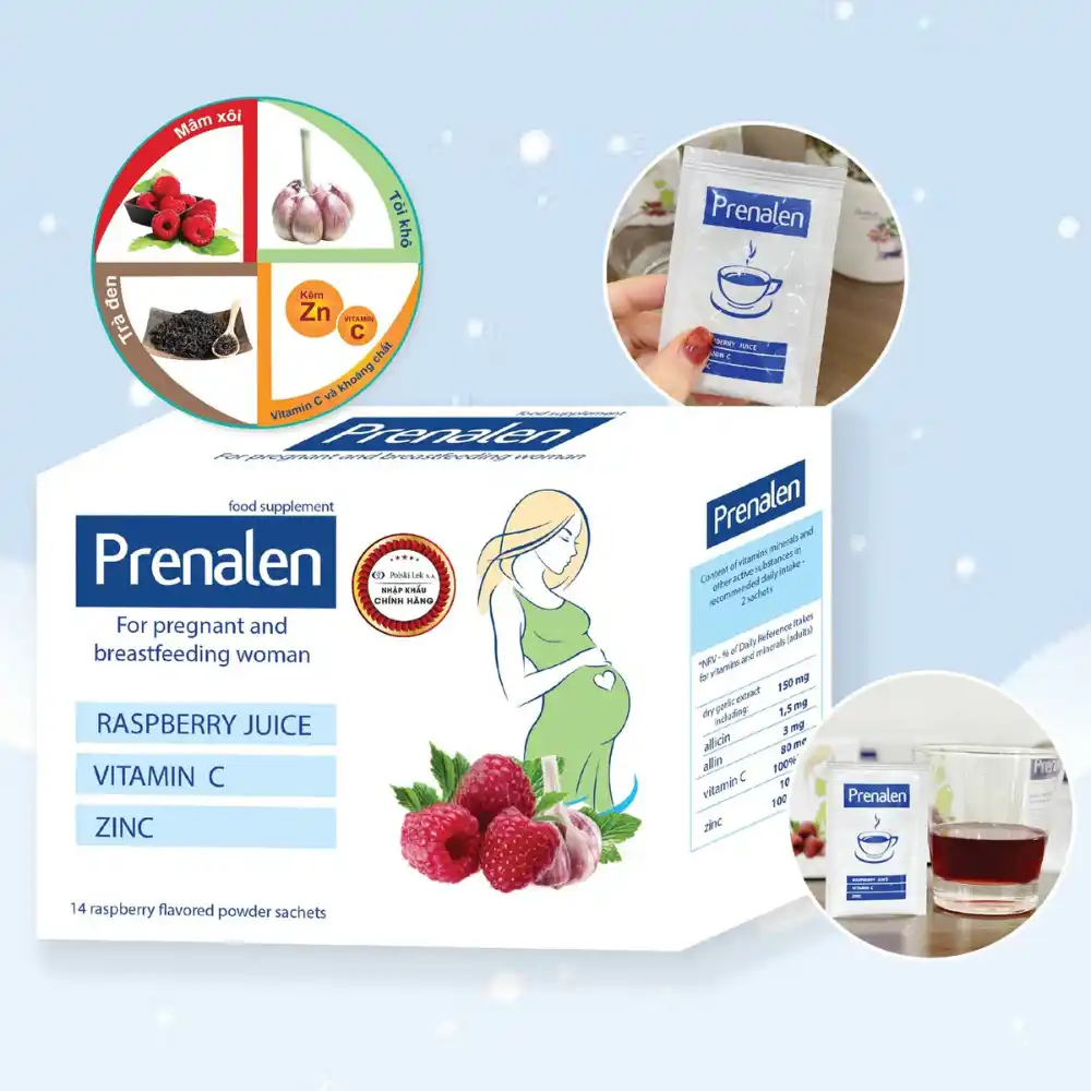 Thực phẩm tăng sức đề kháng cho mẹ bầu Prenalen (14 gói)