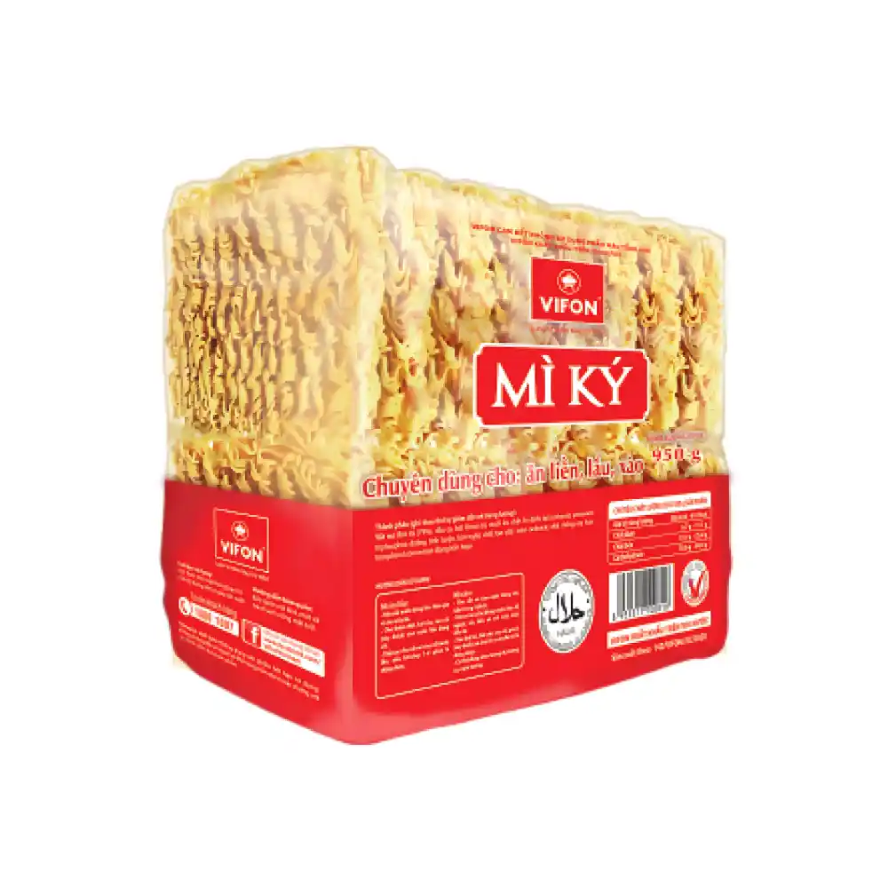 Thùng 10 gói mì ký không có gói gia vị Vifon 950g