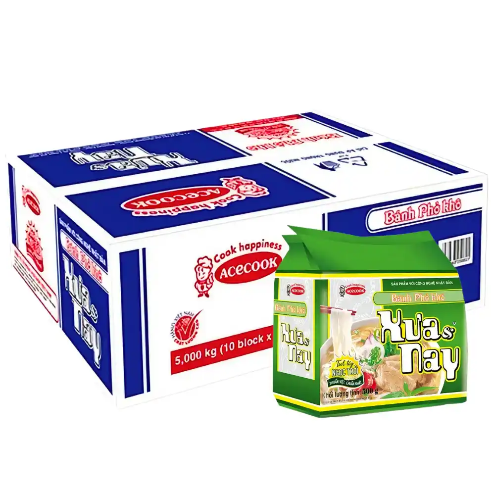 Thùng 10 gói bánh phở khô Xưa & Nay gói 500g