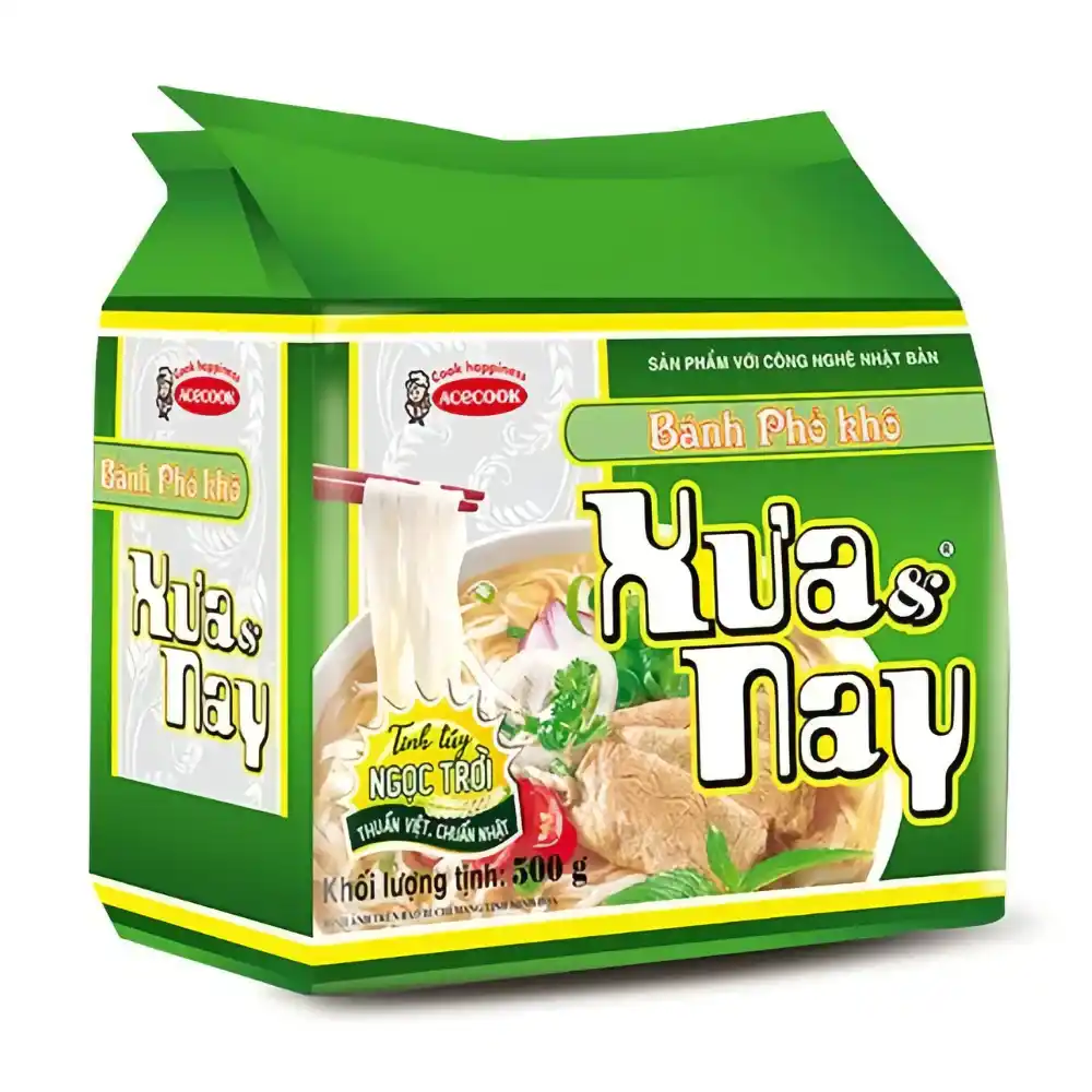 Thùng 10 gói bánh phở khô Xưa & Nay gói 500g