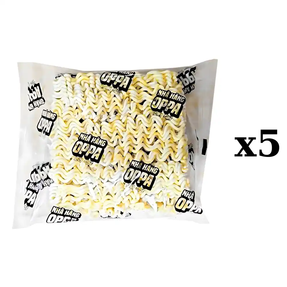 Thùng 112 gói mì không gói gia vị nhà hàng Oppa Ottogi 75g