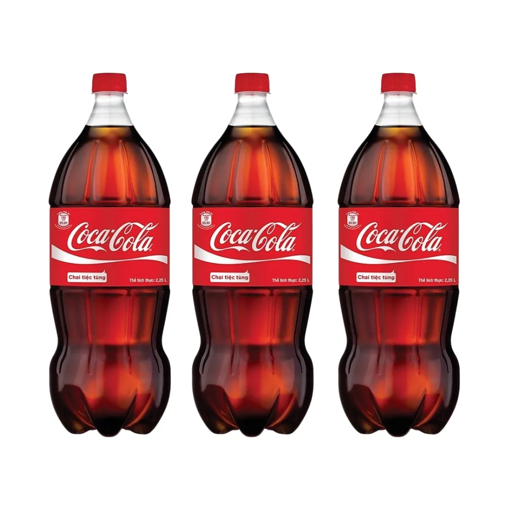 Thùng 12 chai nước ngọt Coca Cola 2.25L