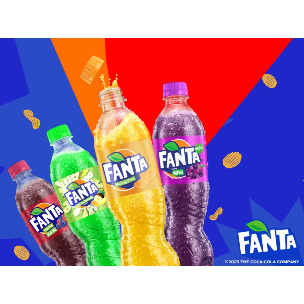 Thùng 12 chai nước ngọt Fanta cam 1.5L