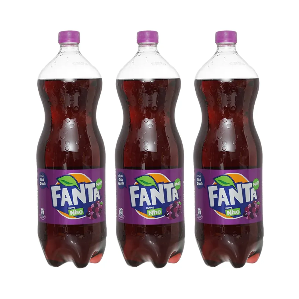 Thùng 12 chai nước ngọt Fanta nho 1.5L