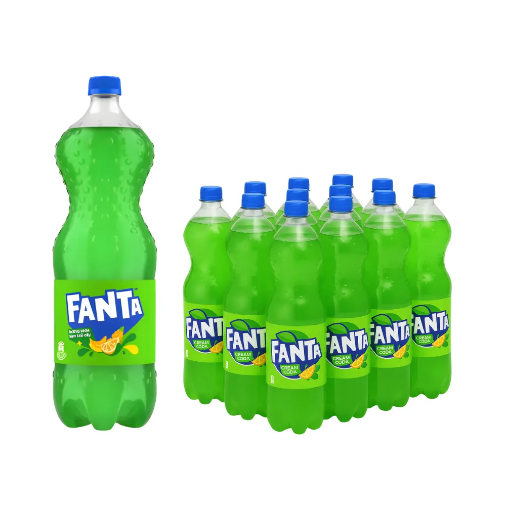 Thùng 12 chai nước ngọt Fanta soda kem 1.5L
